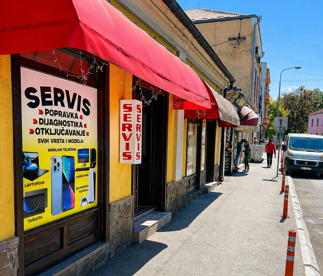 EKRAN KV servis sa ulice — Olge Jovičić Rite 6